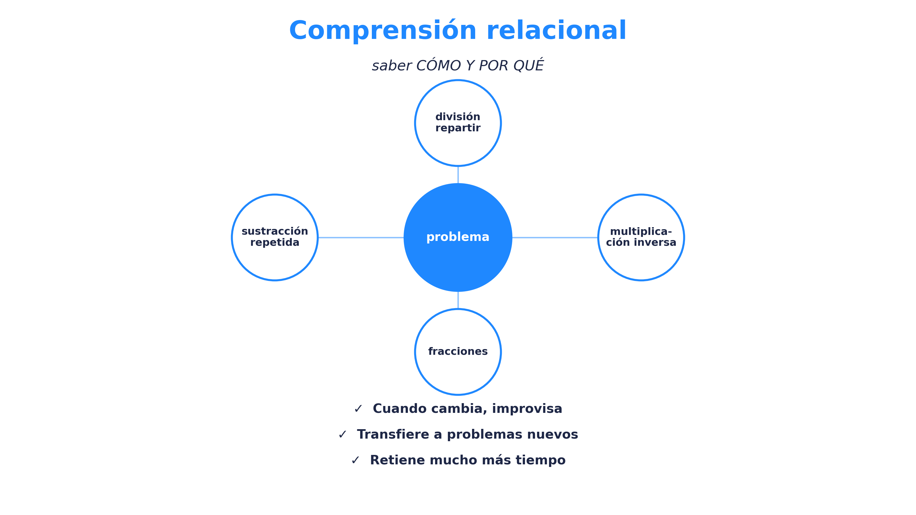 Comprensión relacional de Skemp: el problema conectado a múltiples conceptos y estrategias
